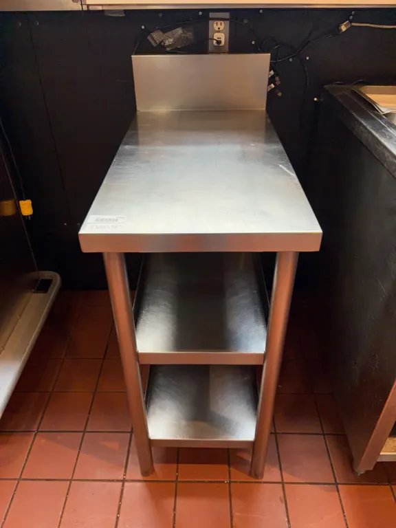 Stainless Steel 3 Tier Work Table 16"x30"x35"
