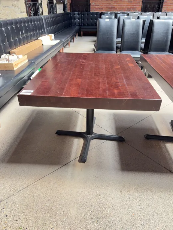Rectangular Wood Restaurant Table 48"x33.5"x30"