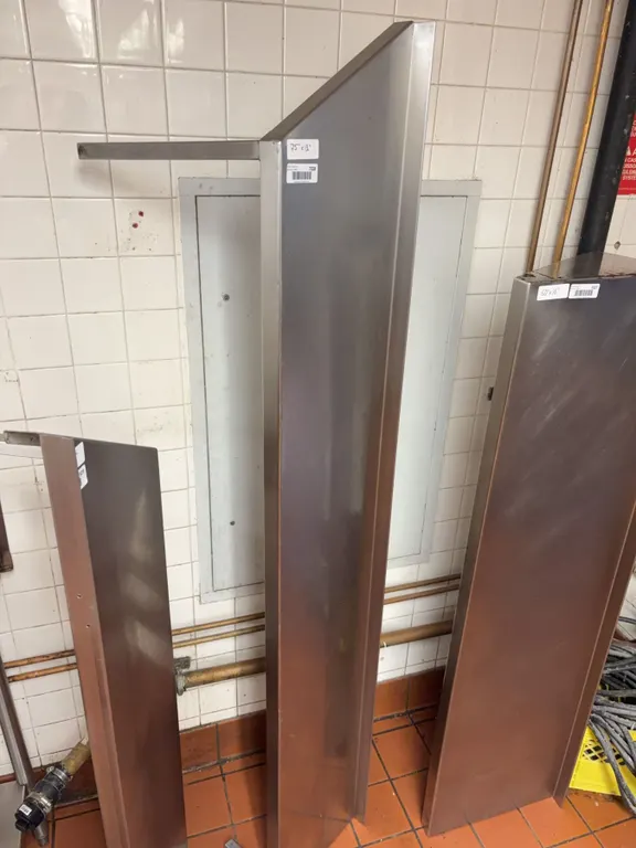 Stainless Steel Angled Wall Panel 75"x12"