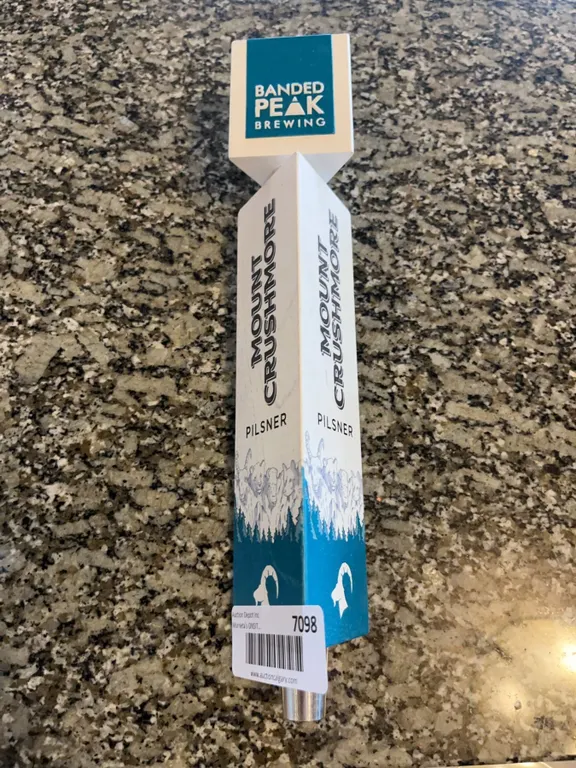Banded Peak Brewing Mount Crushmore Pilsner Tap Handle