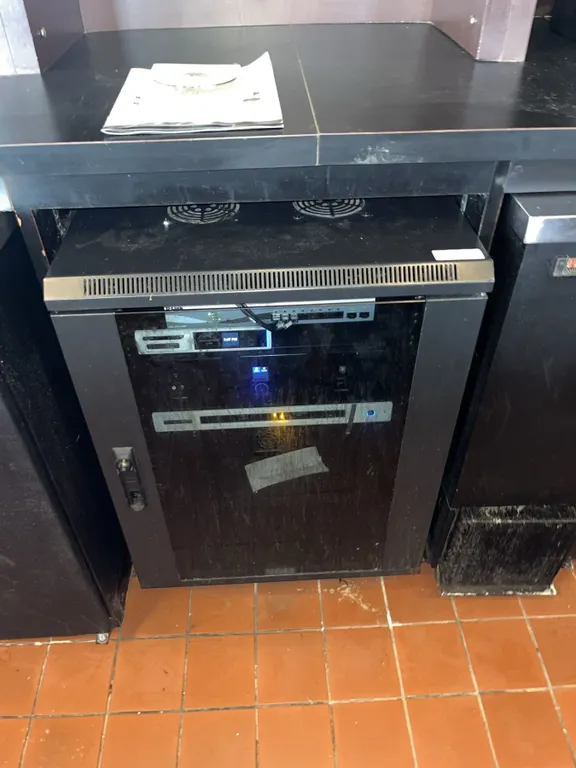 Black Metal Server Rack Cabinet with Shelves !Electronics Not Included!