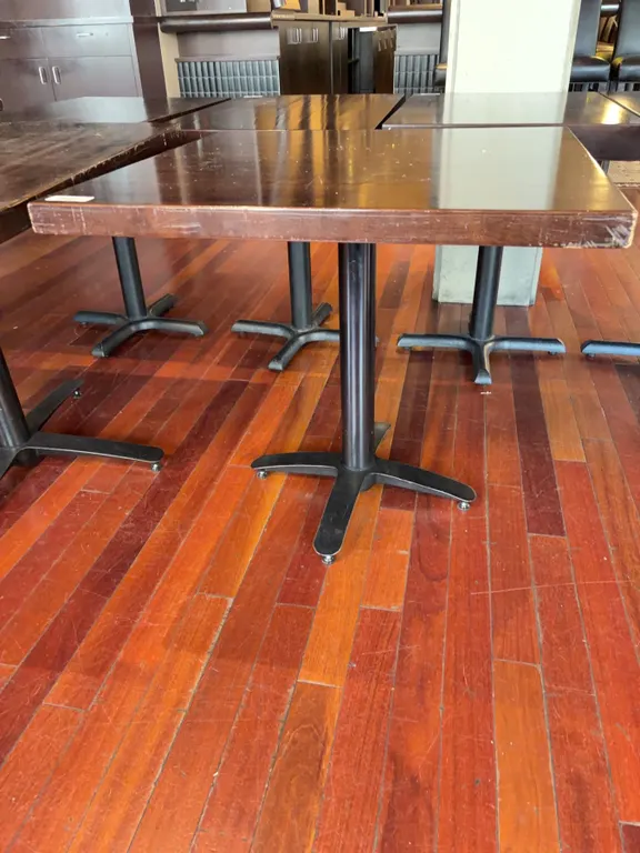 Square Wood Restaurant Table, 32"x32"x30"