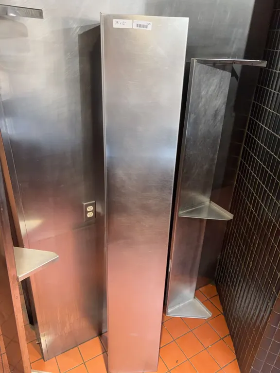 Stainless Steel Corner Wall Shelf 78"x12"