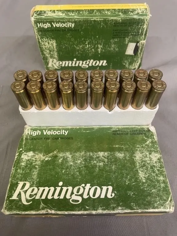 Two boxes of 20 Remington .264 cal. WIN MAG CF