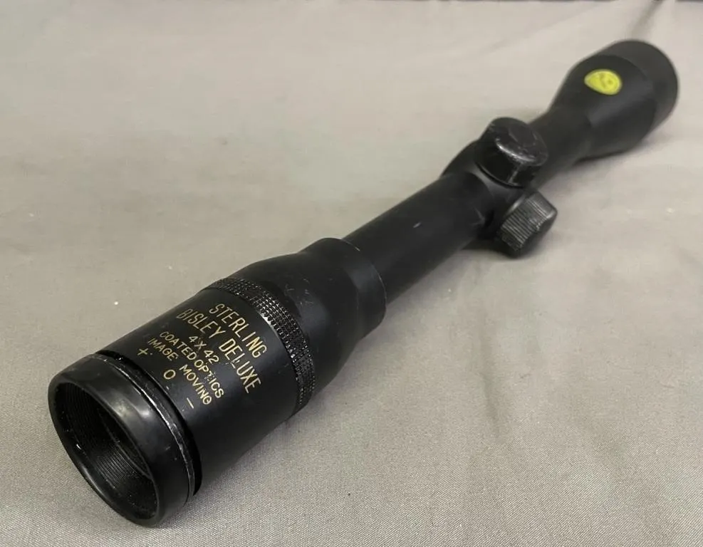 Vintage Sterling Bisley Deluxe 4x42 rifle scope.