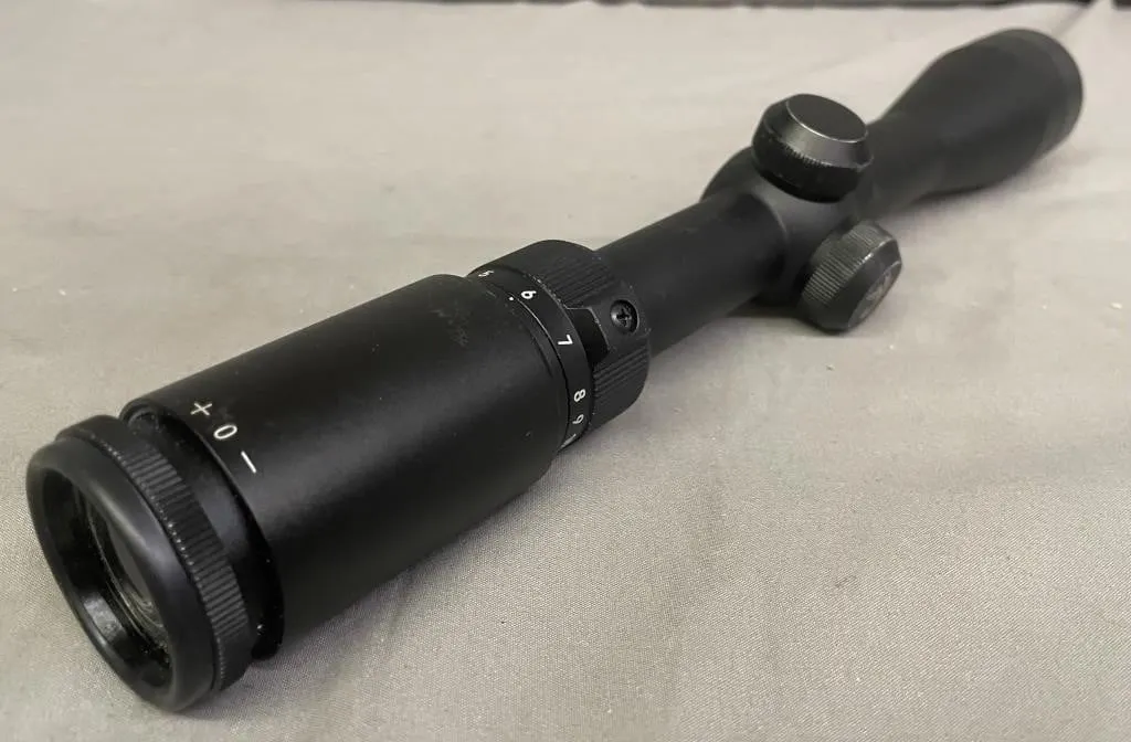 Vintage Scorpion Optics rifle scope.