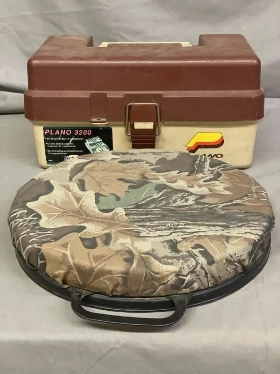 Plano 3200 fishing tackle box and a Big Bear