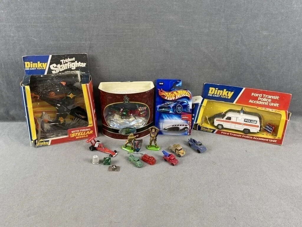 Dinky Toys, Hot Wheels, etc