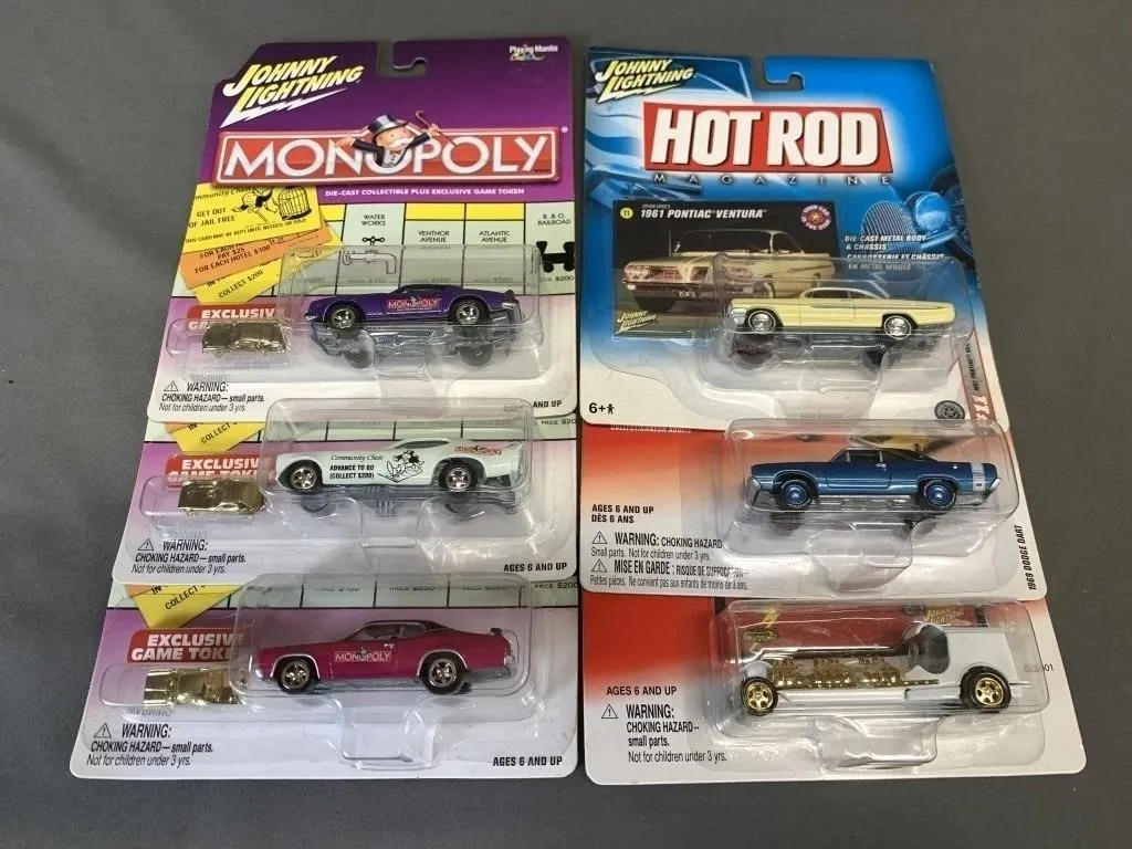 Johnny Lightening Monopoly & Hotrod Cars