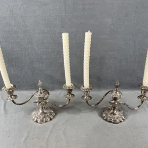Pair of Dual Candle Holders