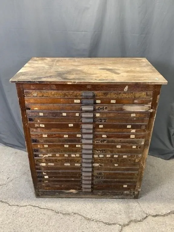 Hamilton MFG Co. Printers Cabinet