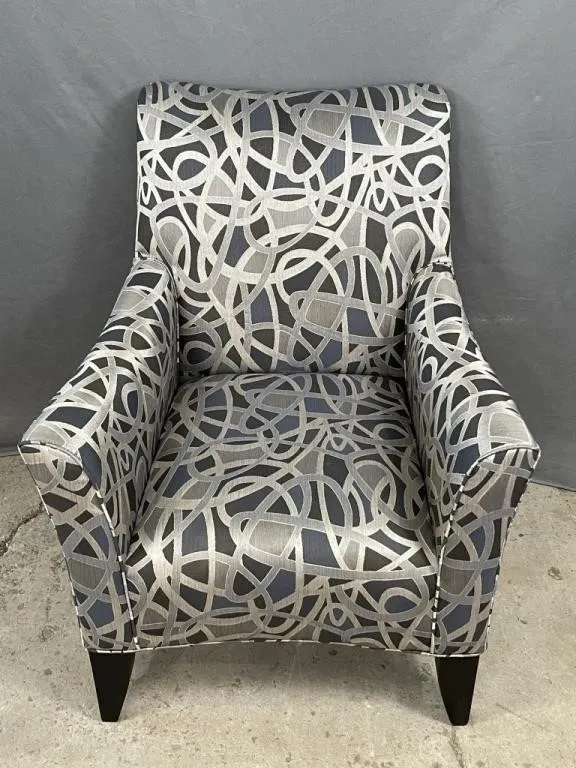 Abstract Pattern Arm Chair