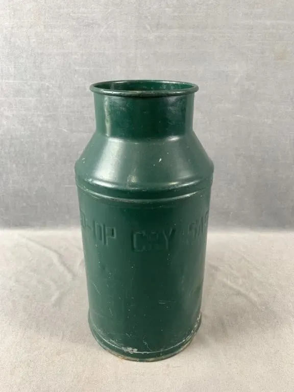 Green Milk Can