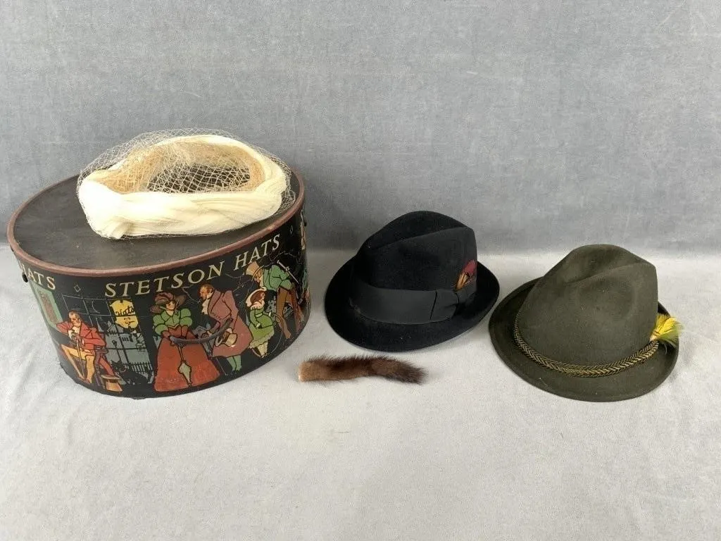 Stetson Hats Box w Hats