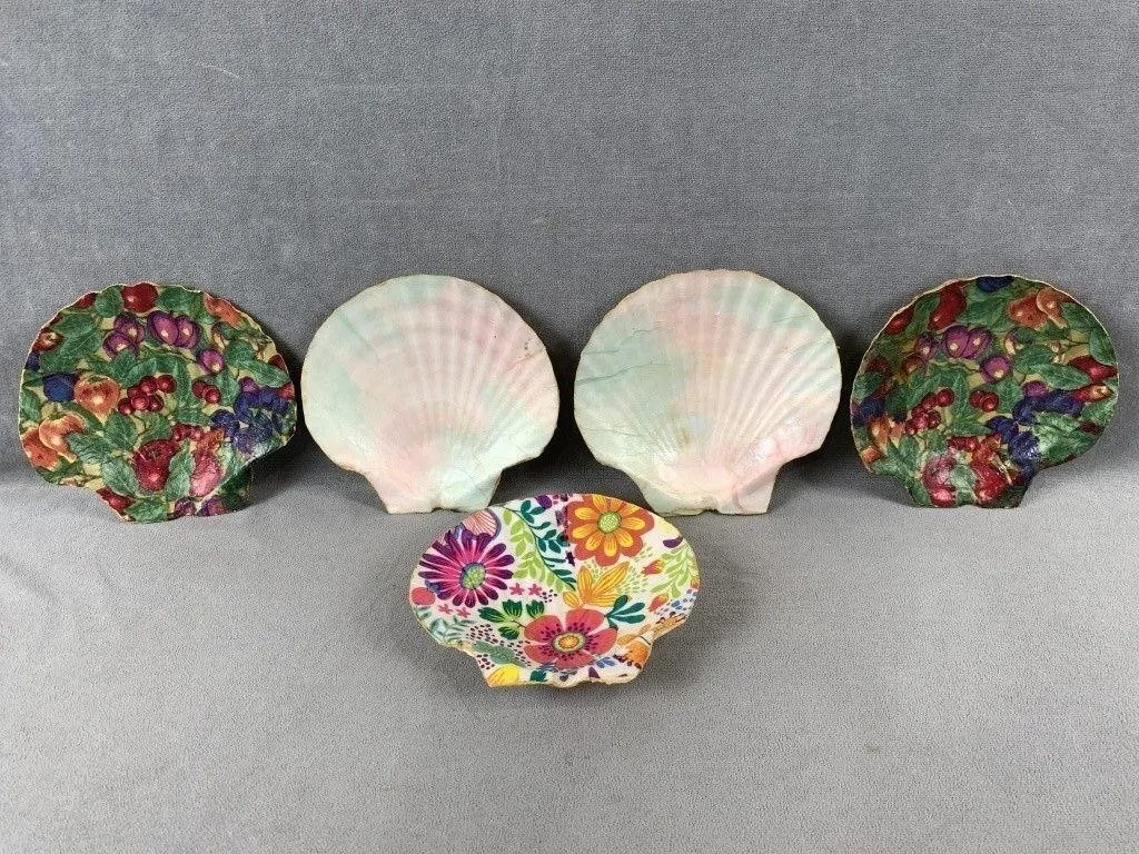 Hand Painted Shell Decor