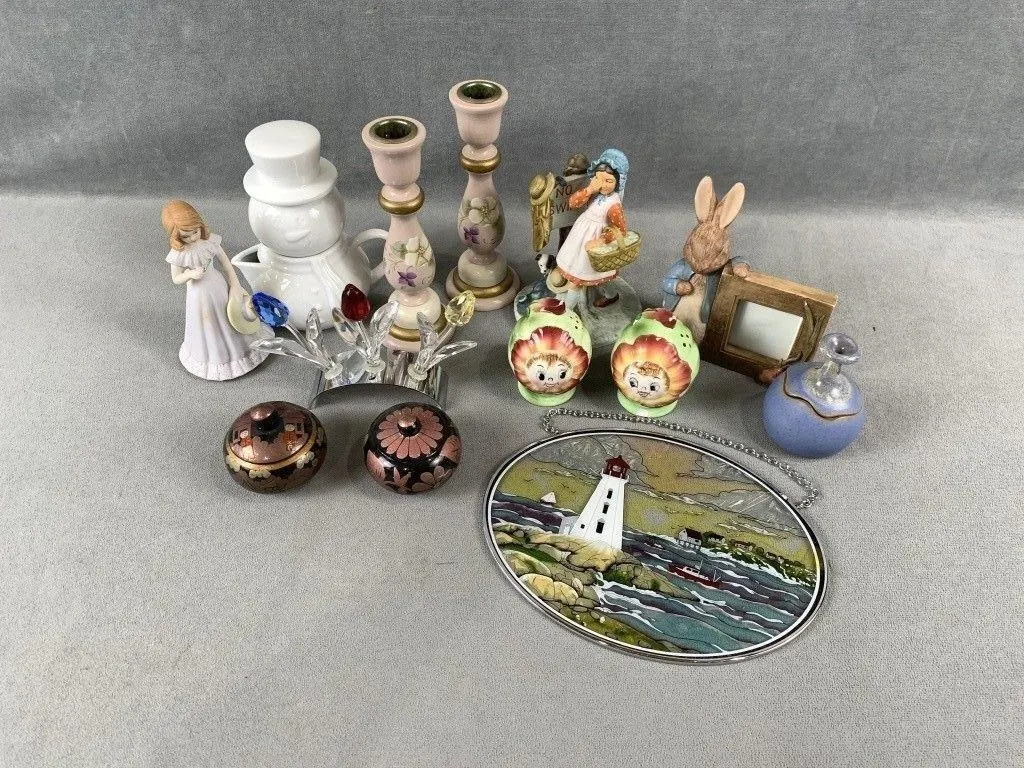 Figurines, Candle Sticks, etc