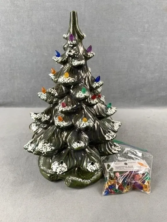Ceramic Christmas Tree With Lights
