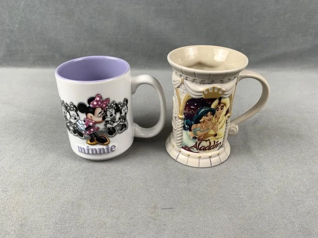Disney Minnie & Aladdin Mugs