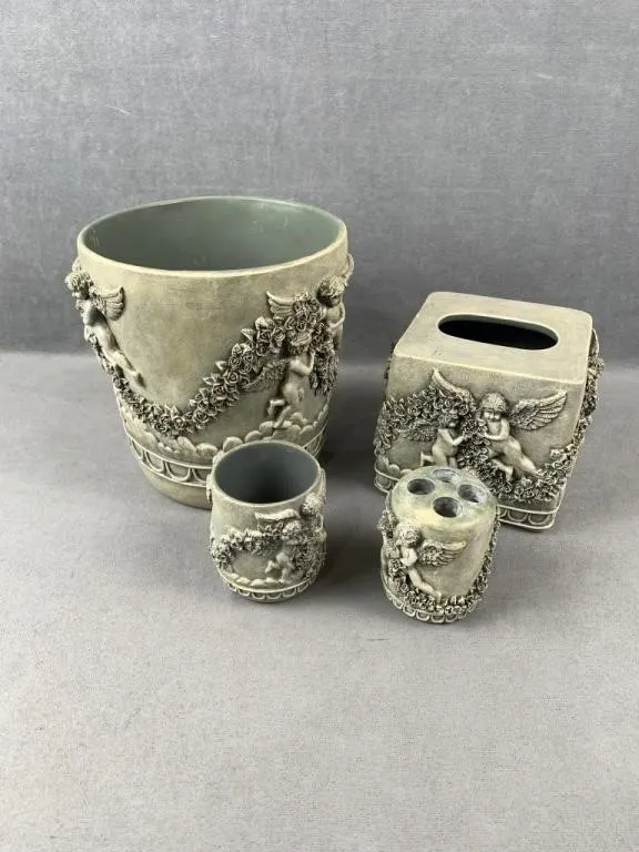Cherub Tissue Holder, Planter, etc