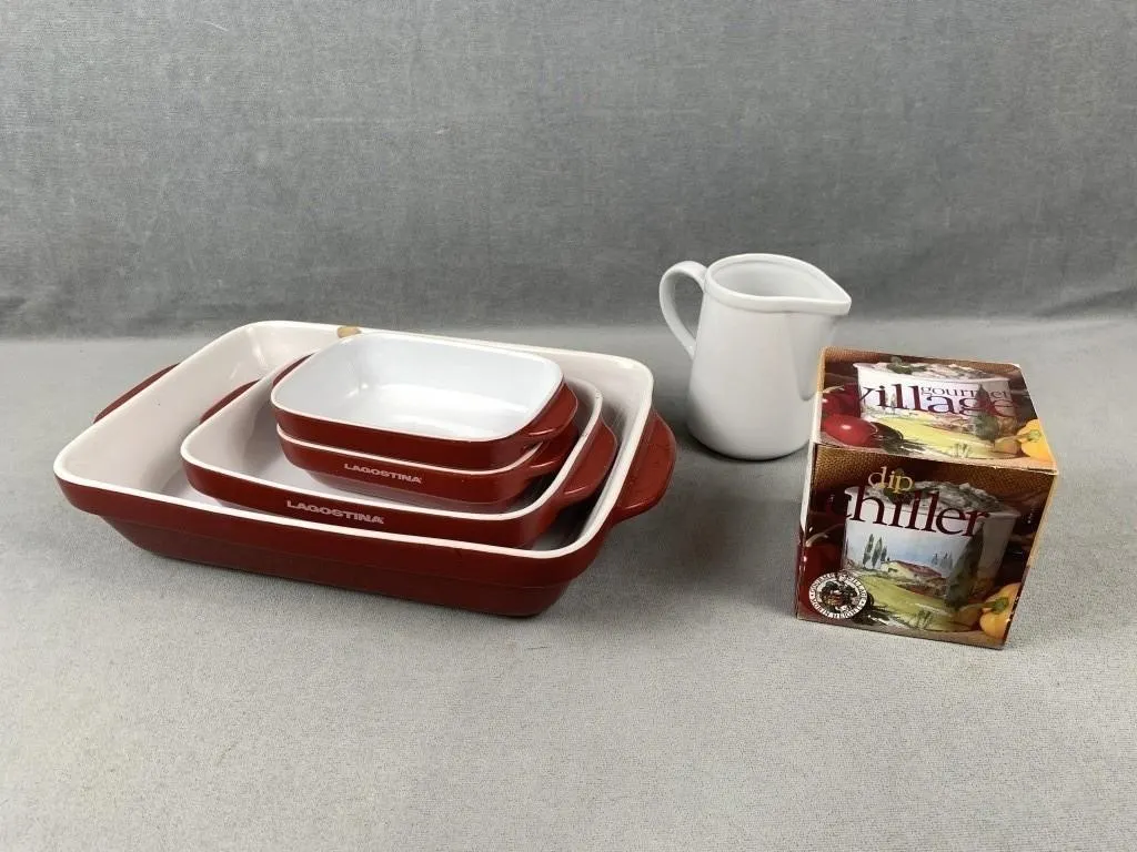 Lagostina Casserole Dishes, etc