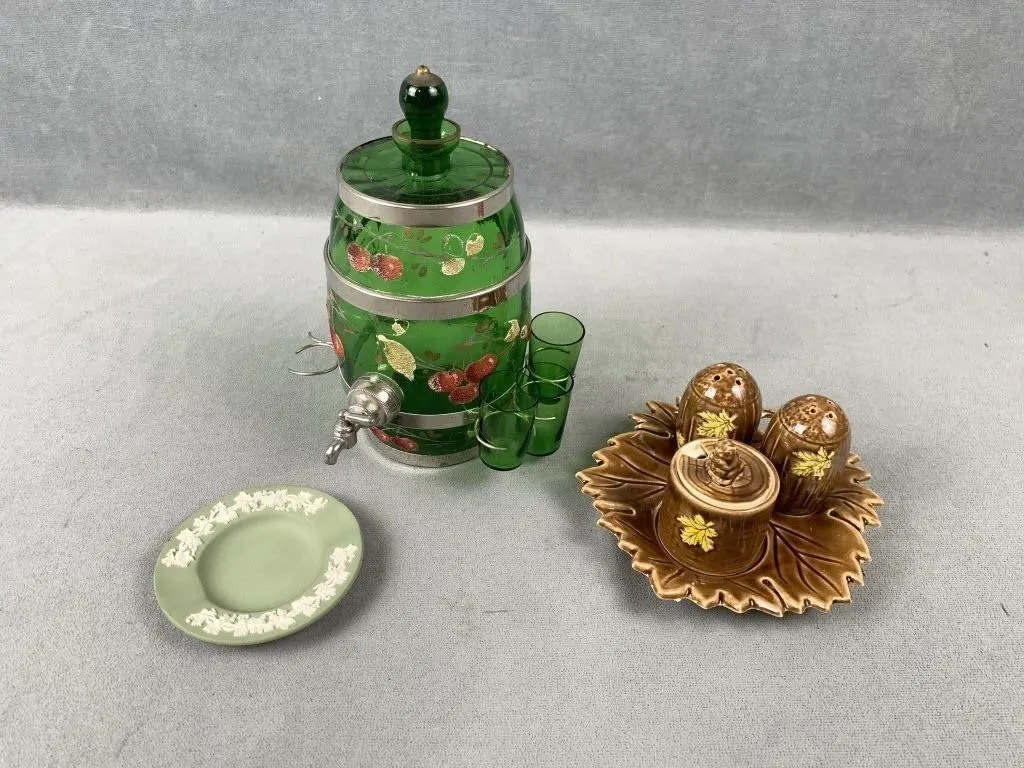 Mini Glass Keg, Salt & Pepper Set, etc