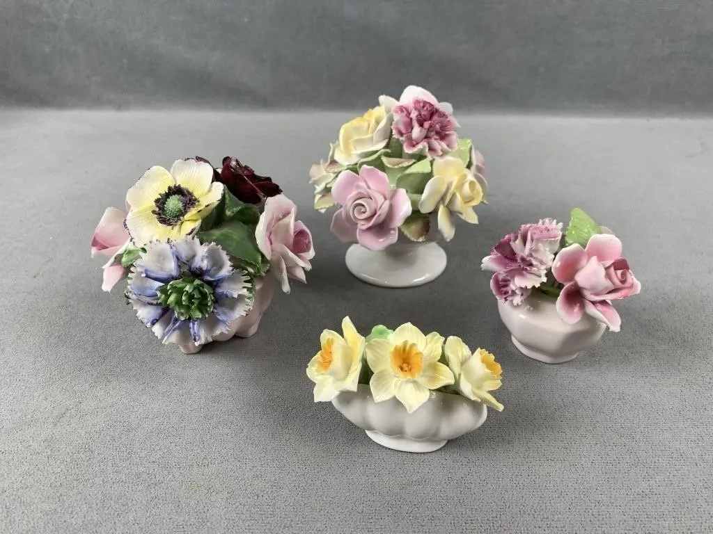 Bone China Bouquet Figurines