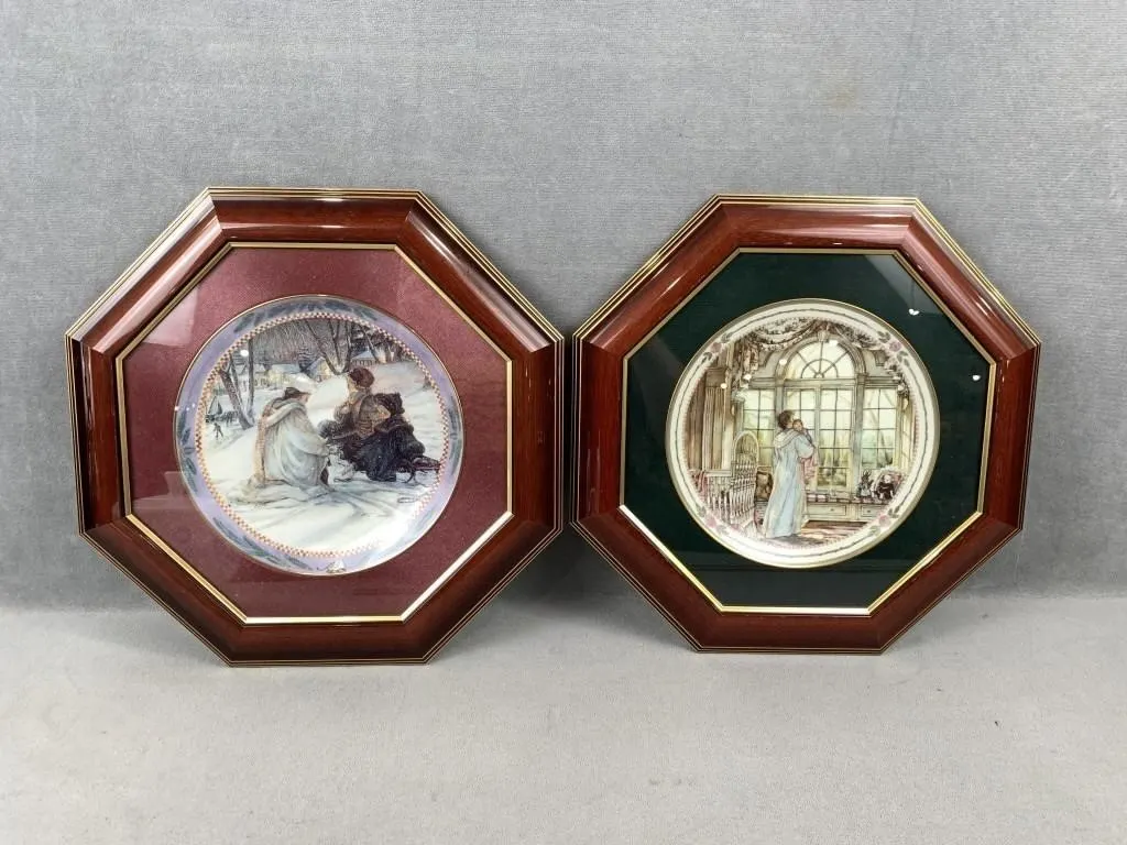 Trisha Romance Collector Plates in Frames
