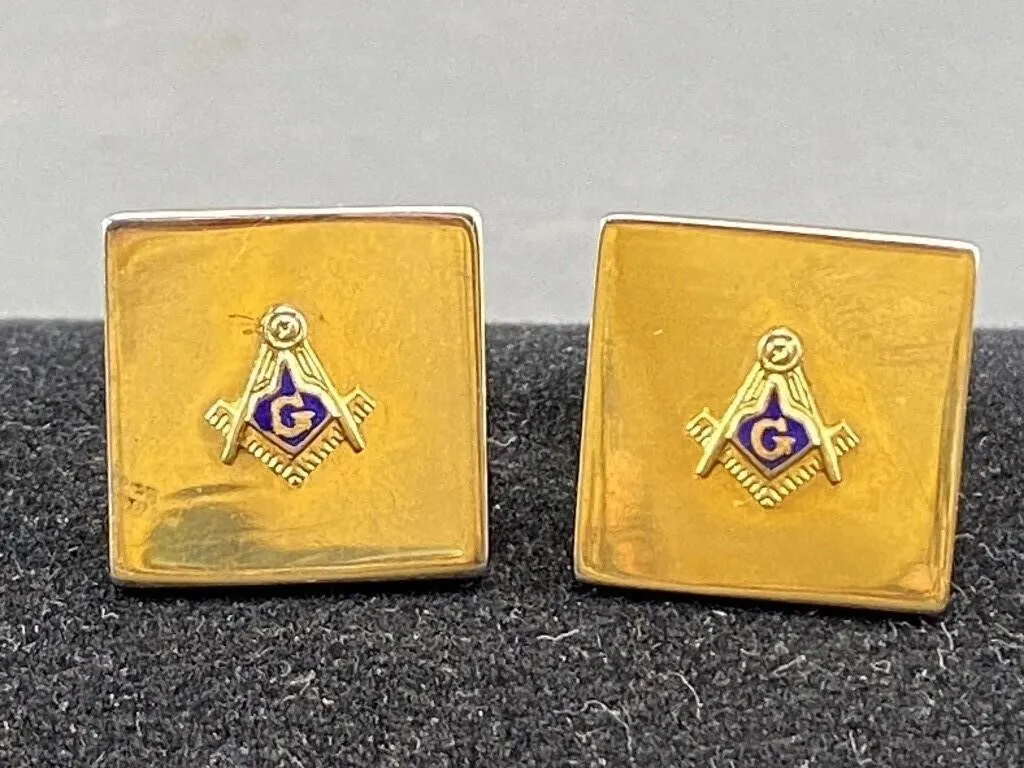 Vintage Pair of Masonic Cufflinks