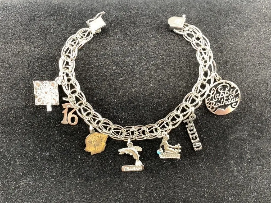 Sterling Charm Bracelet