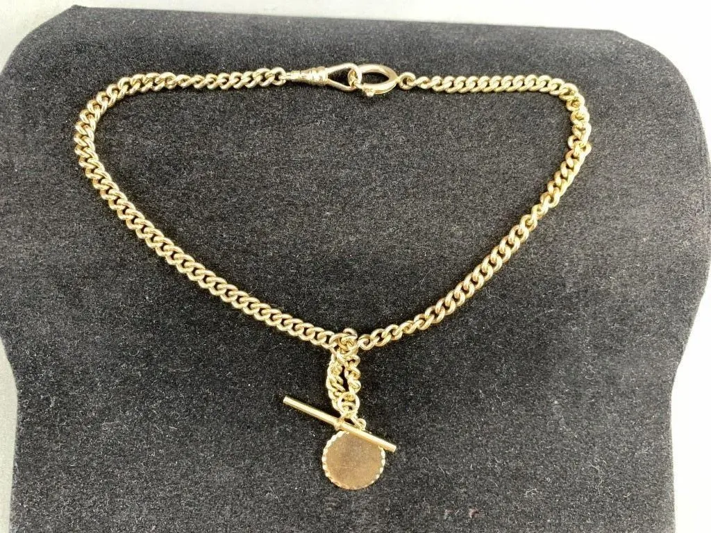 Gold Tone Pocket Watch Chain