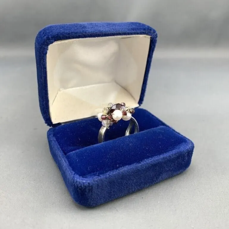 Sterling Silver Cluster Ring