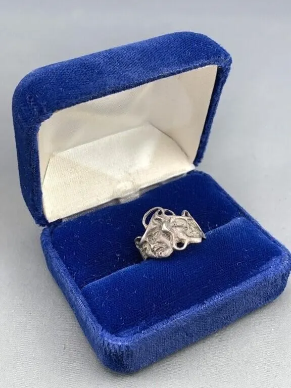 Sterling Tragedy & Comedy Theatre Masks Ring