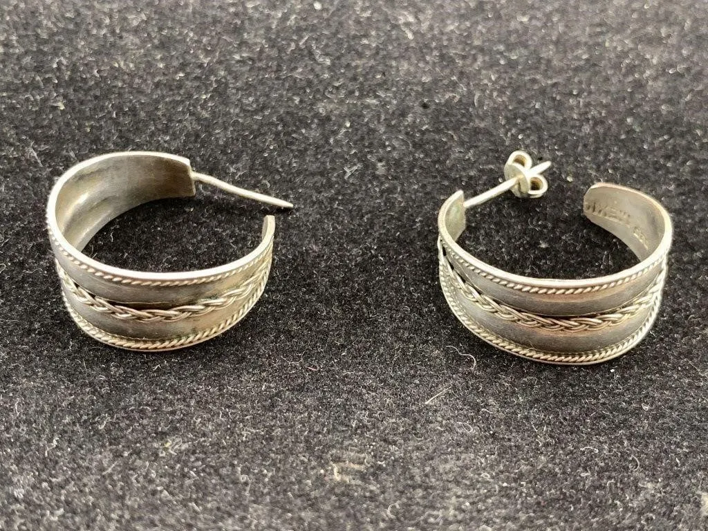 Sterling Hoop Earrings