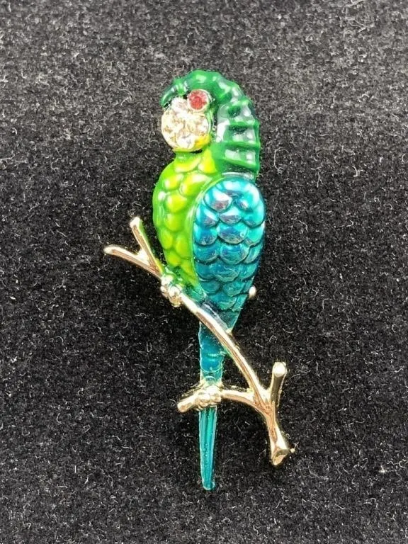 Parrot Brooch