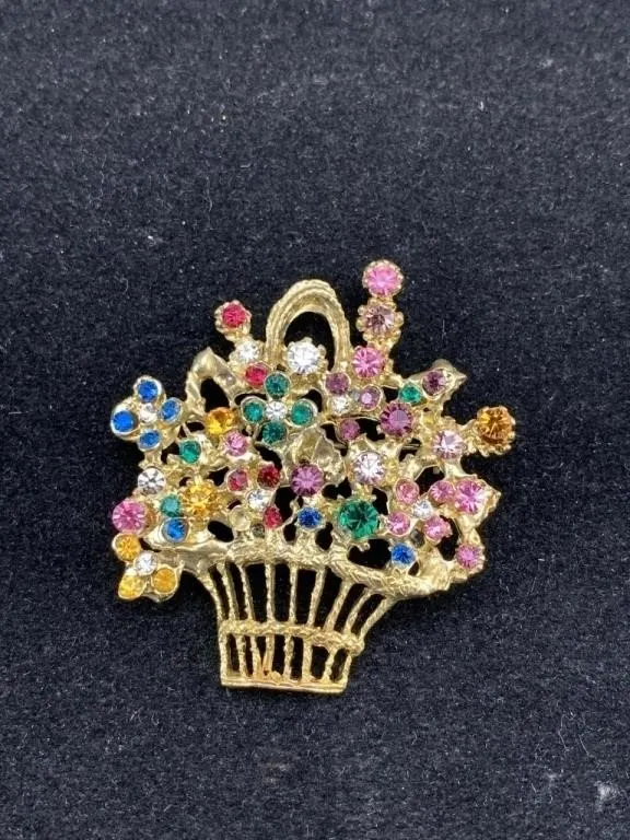 Flower Basket Brooch