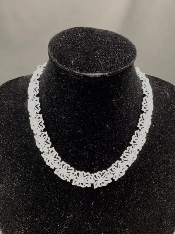 White Link Monet Necklace