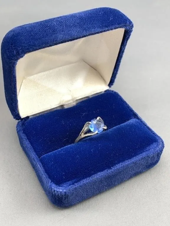 Sterling Blue Gemstone Ring
