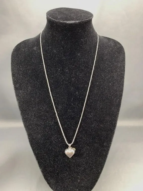 Sterling Heart Pendant Necklace