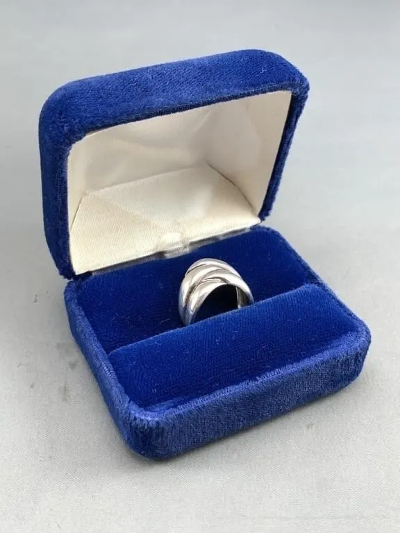 Sterling Wave Band Ring