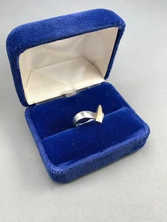 Sterling Silver Modernist Ring