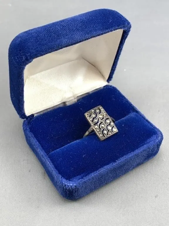 Vintage Deco Marcasite Ring