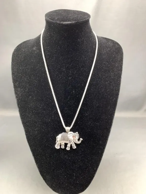 Elephant Pendant Necklace