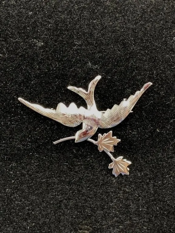 Sterling Bird Brooch