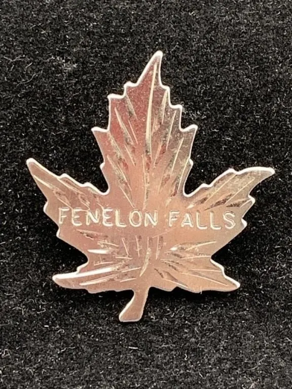 Sterling "Fenelon Falls" Leaf Brooch