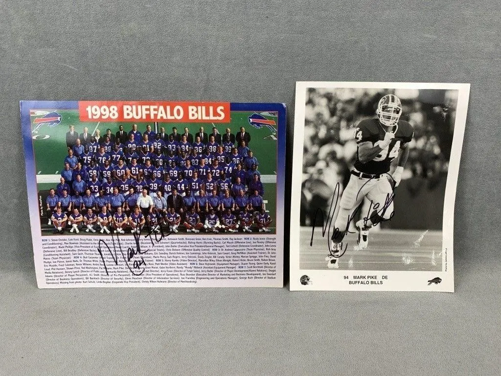 Signed Buffalo Bills Photos