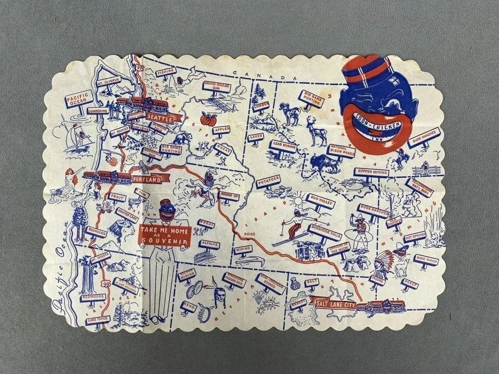 Coon Chicken Inn Paper Placement
