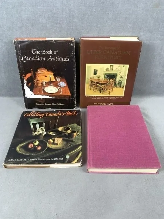 Collection of Canadian Antiques Books, etc