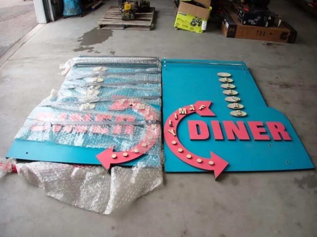 UNUSED Qty Of (2) Zeller Diner Signs