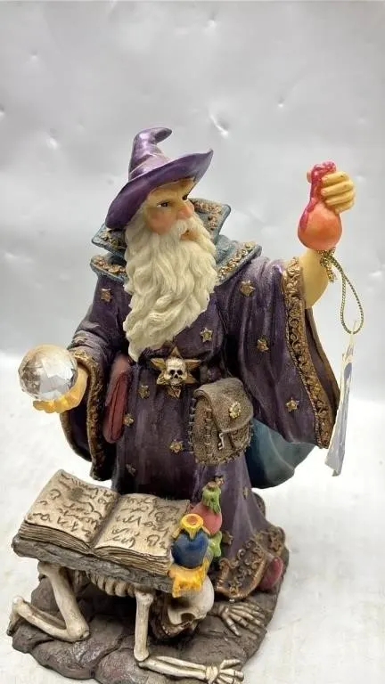 Medieval Legends Wizard Ornament 9 inches