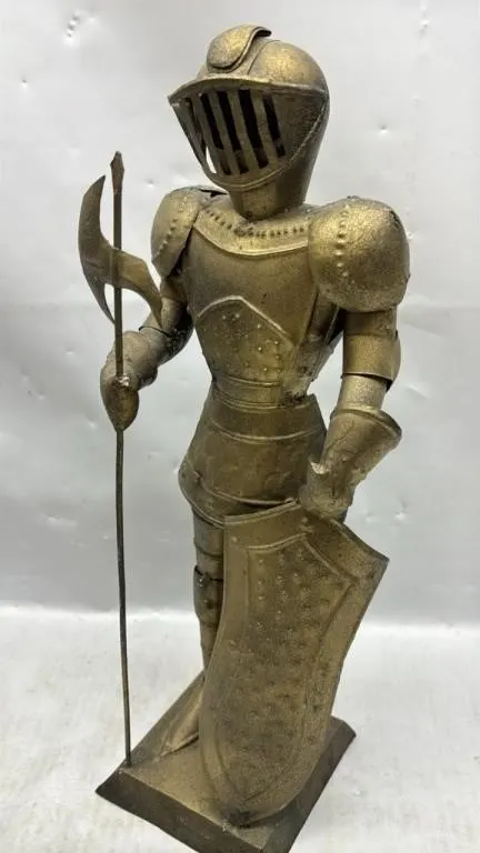 14 inch Metal Knight Sculpture